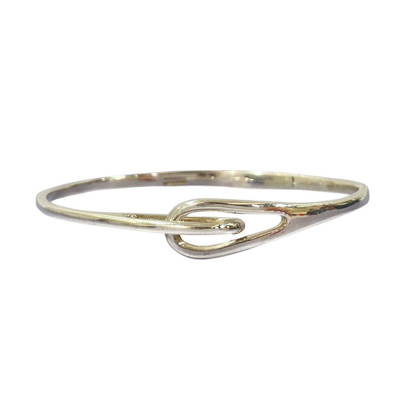 Tiffany Double Loop Bangle Silver - Picture 1 of 10